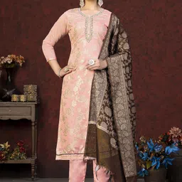 Maroosh Floral Embellished Unstitched Dress Material-image-65