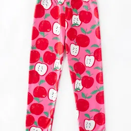 Kookie Kids Full Length Leggings Fruit Print - Pink-picture-13