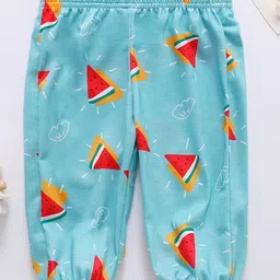 Kookie Kids Full Length Lounge Pant Watermelon Print - Green-picture-36
