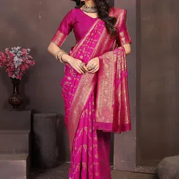 Moda Rapido Woven Design Zari Art Silk Heavy Work Banarasi Saree image 3