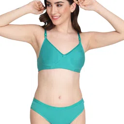 Liigne Pack Of 3 Everyday Padded Bra Pure Cotton Lingerie Set image 5