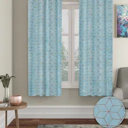 Myntra Elegant Homes Blue 2 Pieces Velvet Regular Window Curtain-picture-37