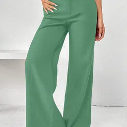 RAJOVATI Women Loose Fit Pleated Trousers-picture-38