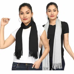 Nene Multi Purpose Nursing Shawl Pack of 2 - Black Grey image 2