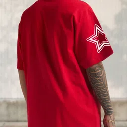 Cool Plus Men Typography Printed Round Neck Cotton Oversized T-shirt image 4