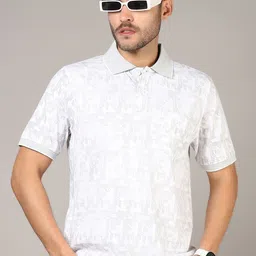 V-Mart Men Printed Polo Collar T-shirt-picture-12
