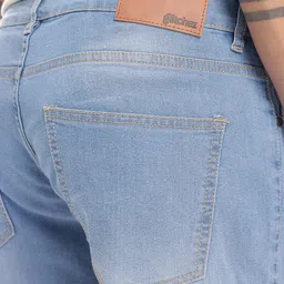 glitchez Men Slim Fit Light Fade Stretchable Jeans image 3