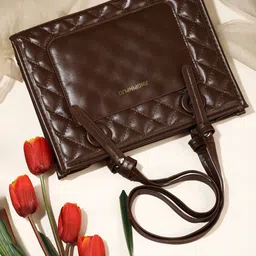 LULU & SKY Women Textured Quilted Shoulder Bag image 1