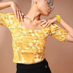 PURVAJA Print Crop Top image 1