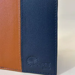 KARGHA INDIA Unisex Colourblocked Leather Two Fold Wallet image 2