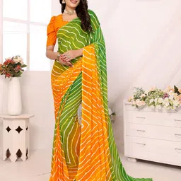 moda rapido ANAND SAREES Leheriya Poly Georgette Saree-picture-23
