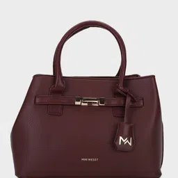 MINI WESST PU Half Moon Handheld Bag with Tasselled image 3