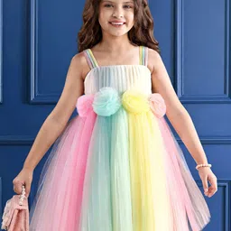 Mark & Mia Girls Colourblocked A-Line Dress-picture-43