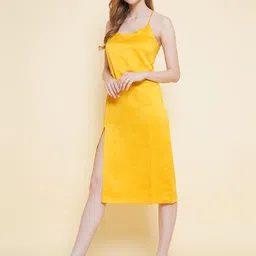 BAESD Women Shoulder Straps A-Line Midi Dress image 4