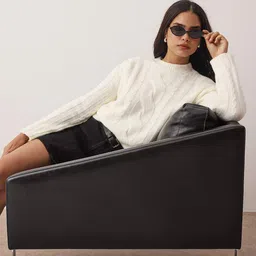 Trendyol Women Self Design Pullover-picture-4