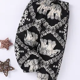 Kookie Kids Full Length Lounge Pant Elephant Print - Grey image 3