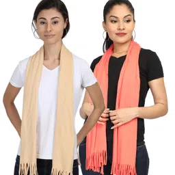 Nene Multi Purpose Nursing Shawl Pack of 2 - Beige Peach image 3