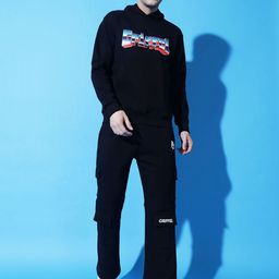 GRIFFEL Men Printed Hooded Tracksuits-picture-10
