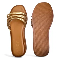 Indian Trunk Striped PU Block Sandals image 2