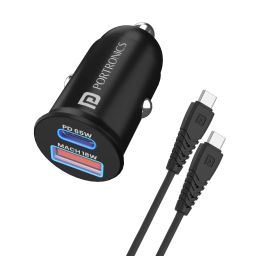 Portronics Car Power 65 car charger with fast charging-picture-0