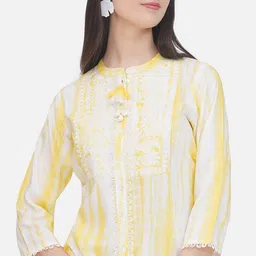 bellamia Embroidered Tunic With Trouser Co-Ords image 4