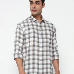 BUSCOTT Tartan Checked Long Sleeves Cotton Shirt-picture-31