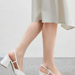 KDB FASHIONS Block Mules With Backstrap image 2