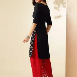 arangya Women Ethnic Motifs Printed Indie Prints Crepe Kurta image 5