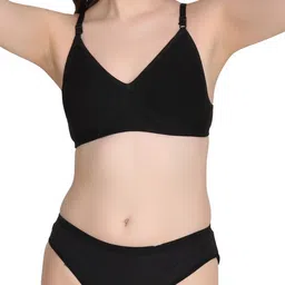 Liigne Pack Of 4 Everyday Bra Pure Cotton Lingerie Set image 4