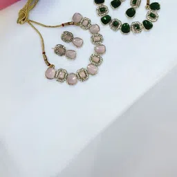 Women Click Set Of 2 Stone-Studded Jewellery Set-picture-24