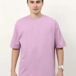 albatross Unisex Solid Round Neck Cotton Oversized T-shirt-picture-40