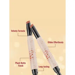 Character Women Two In One Matte Cruelty-Free Bullet Lipstick & Lipliner- 1.6 g image 2
