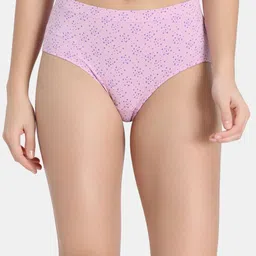Zivame Women Pack Of 3 Geometric Printed Mid-Rise Cotton Briefs-image-99