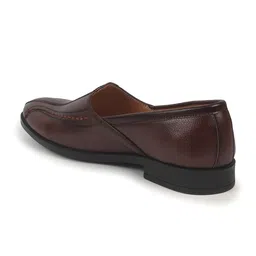 FAUSTO Men Textured PU Slip-On Ethnic Mojaris image 2