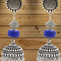 Gurjari Jewellers Handmade Silver Plated Jhumka-image-36