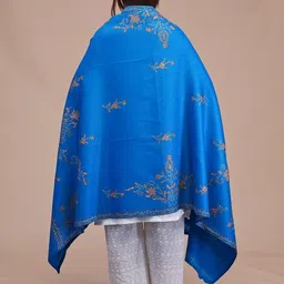 SWI Stylish Women Floral Embroidered Pashmina Shawl image 3