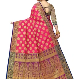 jayant creation Multicoloured Silk Blend Barasi Sarees image 4