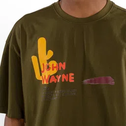 Eszett Men Graphic Printed Round Neck Cotton Oversized T-shirt image 3