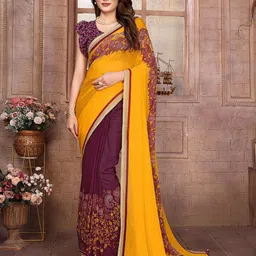 Moda Rapido Ethnic Motifs Printed Saree with Blouse Piece-picture-32