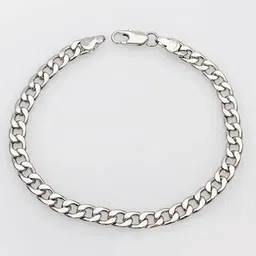 Peora Men Silver-Plated Link Bracelet image 2