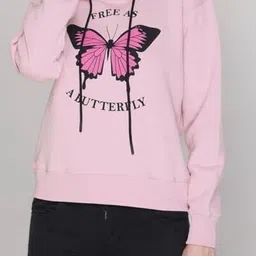 Raves Women Printed Hooded Sweatshirt image 4