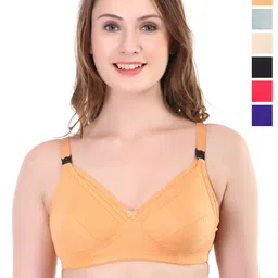 Liigne Women Pack of 6 Full Coverage Non Padded Maternity Bra-image-73