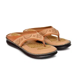 MADAM MAYA Textured T-Strap Flats image 2