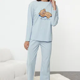 Trendyol Women Printed Night suit-image-20