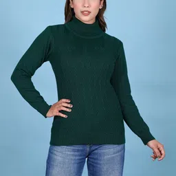 Moda Rapido Women Cable Knit Woollen Pullover-picture-39