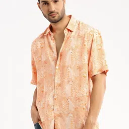 SHOWOFFFF Men Smart Slim Fit Animal Printed Casual Shirt-picture-35