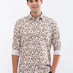 Allen Solly Men Classic Spread Collar Floral Printed Cotton Slim Fit Casual Shirt-picture-26