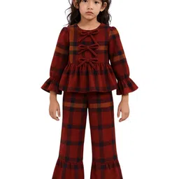 Le Nino Girls Checked Top with Trousers-picture-16