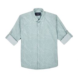 CHARCHIT Boys Comfort Fit Spread Collar Floral Printed Cotton Casual Shirt-picture-23