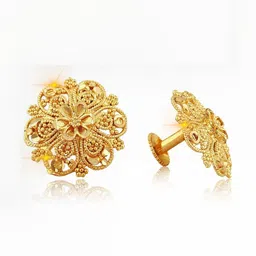 VIVASTRI Women Gold-Plated Alloy Earrings image 2